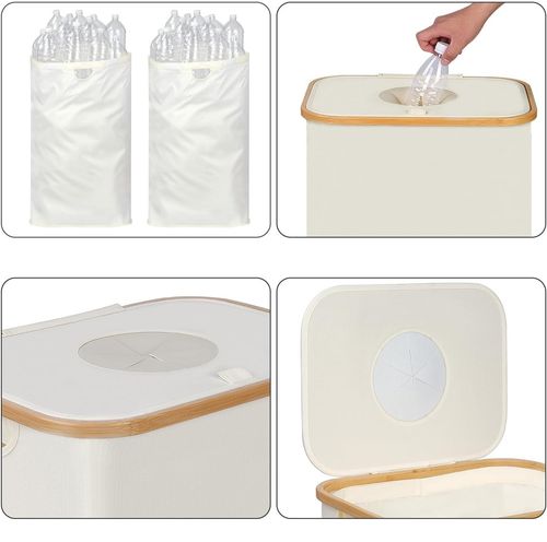 UŻYWANE  Pojemnik na butelki z kaucją iEGrow  z workiem beżowy na Arena.pl