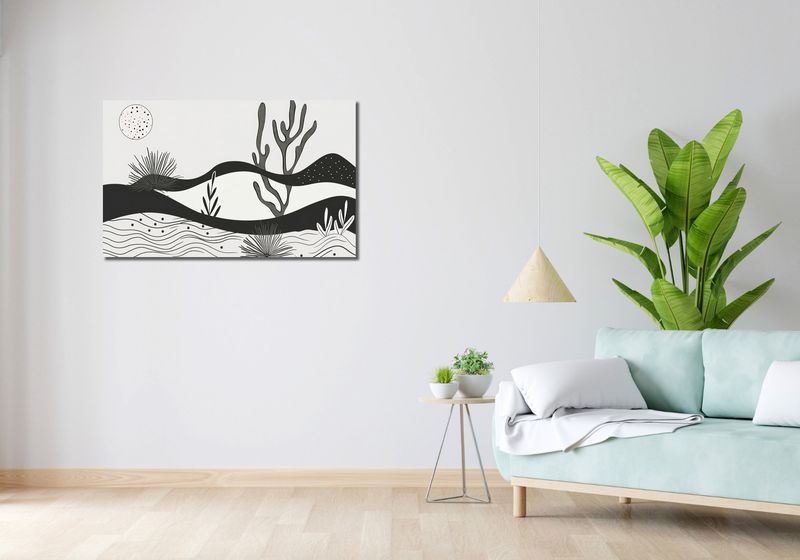 Obraz 100x60cm Ogród przy Nocy zdjęcie 2