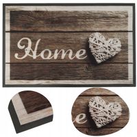 WYCIERACZKA WEJŚCIOWA POD DRZWI z NADRUKIEM HOME 50x80 cm BARDZO