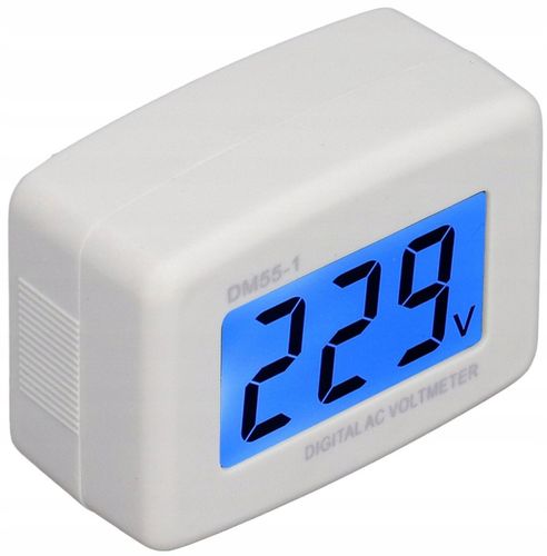 Cyfrowy woltomierz tester miernik napięcia w sieci w gniazdku AC 80-300V na Arena.pl