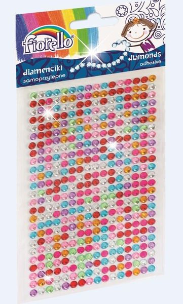 DIAMENCIKI SAMOPRZYLEPNE FIORELLO KOLOROWE zdjęcie 1