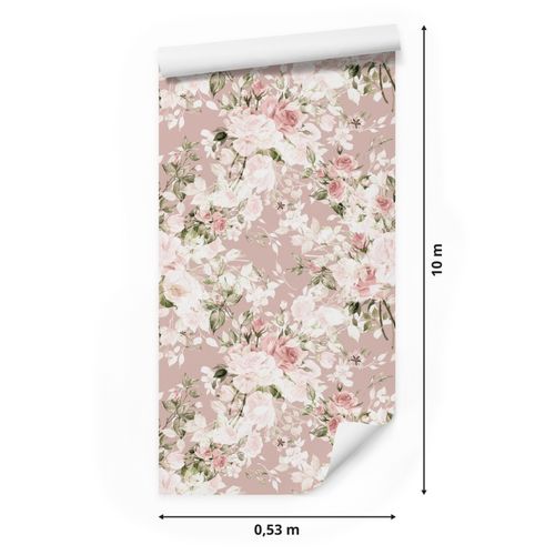 Tapeta Do Salonu Sypialni Kwiaty Natura Rośliny Styl Retro na Arena.pl