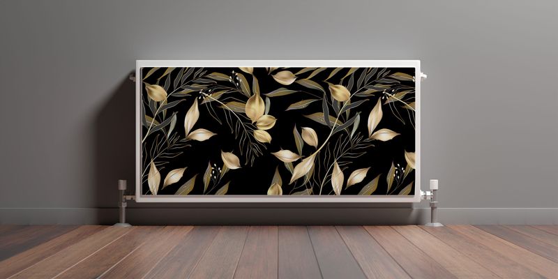 MASKOWNICA Magnetyczna Na Kaloryfer Ozdobne Liście Natura 80cm x 60cm zdjęcie 3