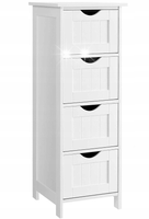 SZAFKA ŁAZIENKOWA SŁUP REGAŁ BIAŁA 82CM 4 SZUFLADY