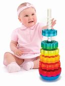 Zakręcona Wieża rozwój Dziecka Piramida do zabawy Fat Brain Toys 10m+