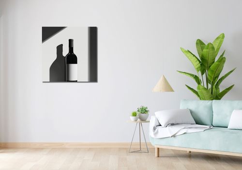 Obraz 70x70cm Butla Wina na Arena.pl