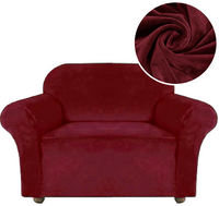 POKROWIEC NA FOTEL KANAPĘ SOFĘ ELASTYCZNY WELUR 90-140 1OS BORDOWY