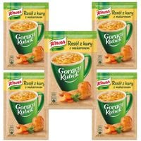 Knorr Gorący Kubek Rosół z kury z makaronem 12 g x 5 sztuk