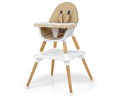 MILLY MALLY Krzesełko 3755 do karmienia 2w1 Malmo Beige