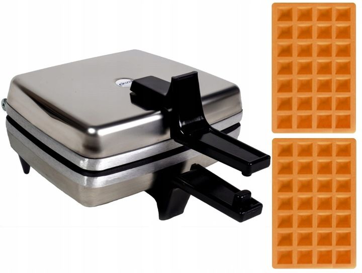Profesjonalna Gofrownica DEZAL 301.5 Kratka 4x7 1300W INIOX 2 Gofry zdjęcie 1