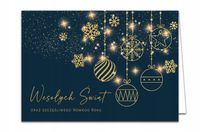 50x firmowe KARTKI ŚWIĄTECZNE z KOPERTAMI i LOGO Papier 350g