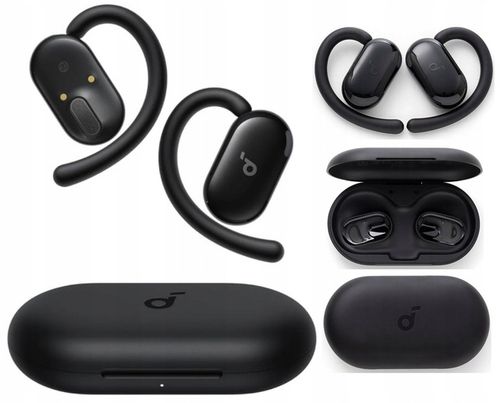 CZARNE Słuchawki Bezprzewodowe o otwartej konstrukcji Soundcore V30i na Arena.pl