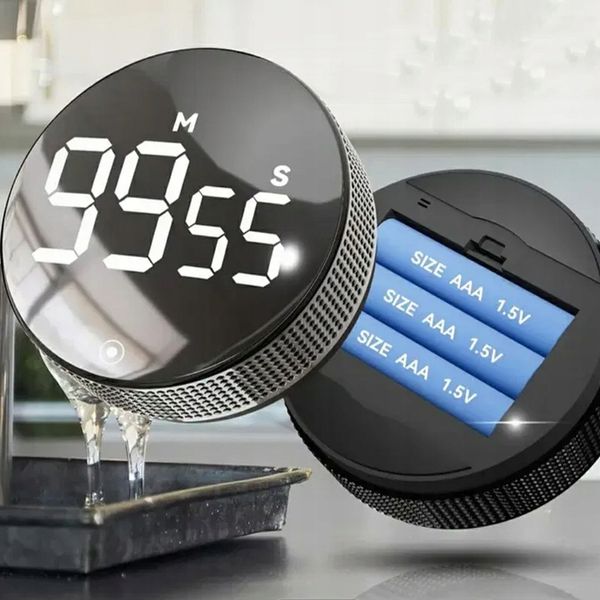 Minutnik Elektroniczny Kuchenny Stoper Timer H217 Cyfrowy Led Magnes Alarm zdjęcie 2