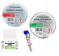Zestaw do lutowania cyna kalafonia pasta kwas lutowniczy
