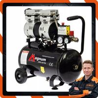 KOMPRESOR BEZOLEJOWY SPRĘŻARKA MAGNUM JWS-24 750W 8 BAR 24L CICHY