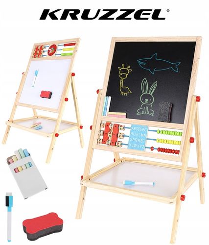 TABLICA DREWNIANA DWUSTRONNA KREDOWA MAGNETYCZNA na Arena.pl