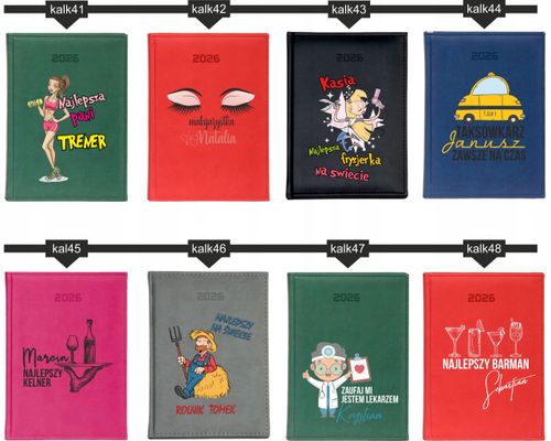 DUŻY KALENDARZ A4 2026 DZIENNY terminarz nadruk UV PREZENT DLA ELEKTRYKA na Arena.pl