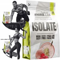 Izolat Białka BIAŁKO 700 g Whey Protein Isolate BIAŁA czekolada malina HIRO