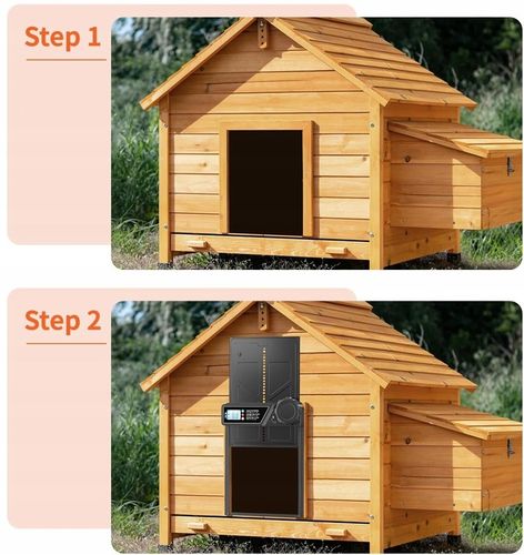 Automatyczne Drzwi Do Kurnika Z Timerem Blokada Przytrzaśnięcia Wodoodporne na Arena.pl