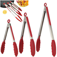 Szczypce kuchenne silikonowe 3 sztuki Zestaw kuchenny silikonowy łapki