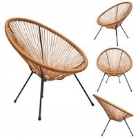 FOTEL OGRODOWY NA BALKON TARAS KRZESŁO OGRODOWE RATTAN ACAPULCO NOWOCZESNE