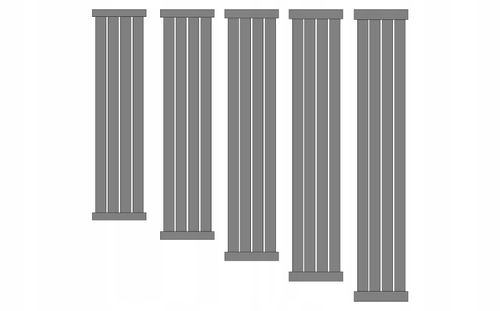 Grzejnik dekoracyjny LOTUS 120x30 SZARY STRUKTURA na Arena.pl