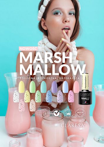 CLARESA Lakier hybrydowy MARSHMALLOW 12 - 5g na Arena.pl