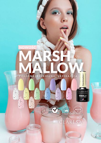 CLARESA Lakier hybrydowy MARSHMALLOW 12 - 5g zdjęcie 2