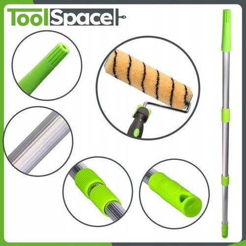 WAŁEK MALARSKI 25cm Zestaw do malowania Ścian i Sufitów Kij teleskopowy PL na Arena.pl