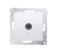 Simon54 Gniazdo antenowe TV pojedyncze DAK1.01/11 biały
