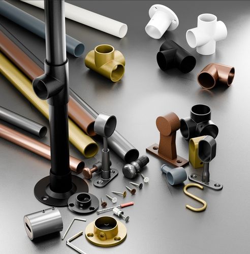 DRĄŻEK NA UBRANIA DO SZAFY 2X UCHWYTY DO GARDEROBY Fi 25MM 100 cm na Arena.pl