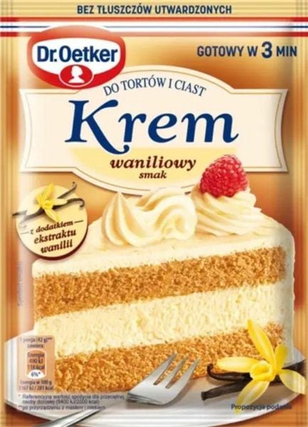 DR OETKER Krem Do Ciast Waniliowy 105g zdjęcie 1