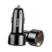 ŁADOWARKA SAMOCHODOWA Baseus Magic CCMLC20A-01 45W 6A 2x USB-A QC 3.0 LED