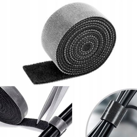 TAŚMA RZEPOWA DO KABLI BASEUS ORGANIZER KABLI MOCNY ZESTAW 3 SZTUK X 1M na Arena.pl