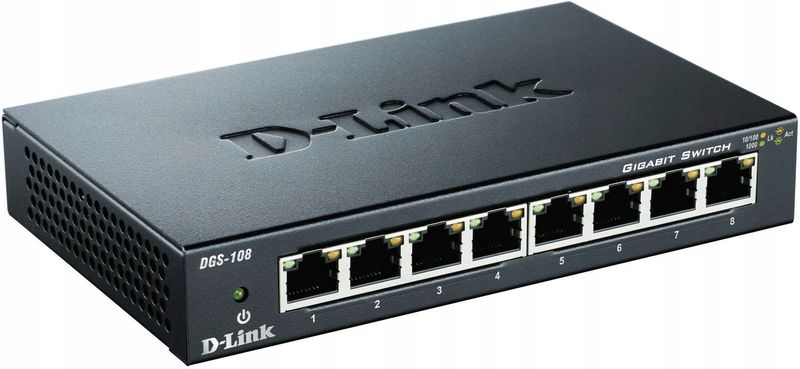 SWITCH DGS-108/E 8-PORTOWY D-Link zdjęcie 3