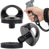 uchwyt na pasek 1/4" śruba aparatu gimbala 21 mm stop cynku guma czarny