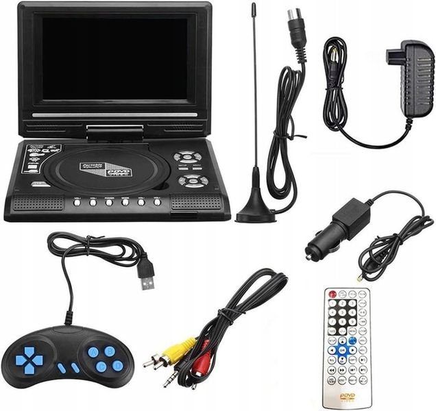 ODTWARZACZ DVD PRZENOŚNY SAMOCHODOWY USB KONSOLA zdjęcie 1