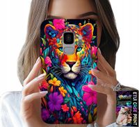 ETUI DO SAMSUNG GALAXY S9 - KWIECISTE WZORY TYGRYS TYGRYSEK + FOLIA