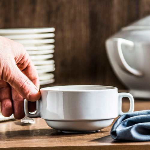 BULIONÓWKA flaczarka ceramiczna BIAŁA 300 ml na Arena.pl