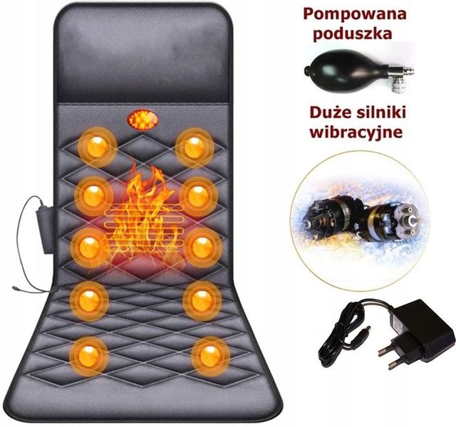 Materac masujący mata masująca shiatsu do masażu zdjęcie 1