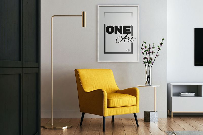 Ramka kwadrat Hekla MDF 60x60 biały 1szt. zdjęcie 5