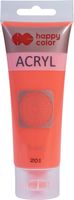 FARBA AKRYLOWA 75ML CZERWONY FLUO 201 HAPPY COLOR