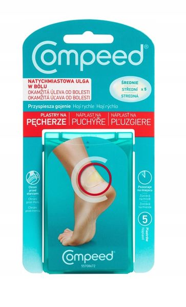 COMPEED Plastry na pęcherze średnie 5szt. zdjęcie 2