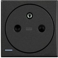 AXOLUTE - GNIAZDO 2P+Z 16A PŁASKIE ANTRACYT (AUTOZACISKI) Bticino HS4142AF