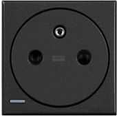 AXOLUTE - GNIAZDO 2P+Z 16A PŁASKIE ANTRACYT (AUTOZACISKI) Bticino HS4142AF