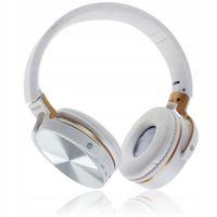 SŁUCHAWKI NAUSZNE BEZPRZEWODOWE BLUETOOTH LEKKIE MP3 RADIO SKŁADANE GAMING