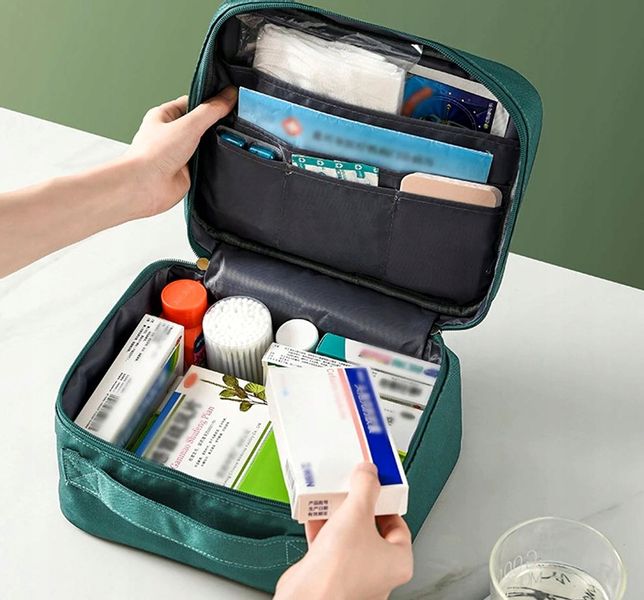 Medyczna Apteczka Organizer Duża Na Leki Podróżna zdjęcie 8