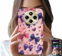 ETUI DO XIAOMI REDMI 14C 4G - KOLOROWE WSTĄŻKI WSTĄŻKA WZORY + SZKŁO