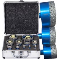 Otwornice diamentowe HEX 6–65 mm do gresu ceramiki Falon-Tech FT0665