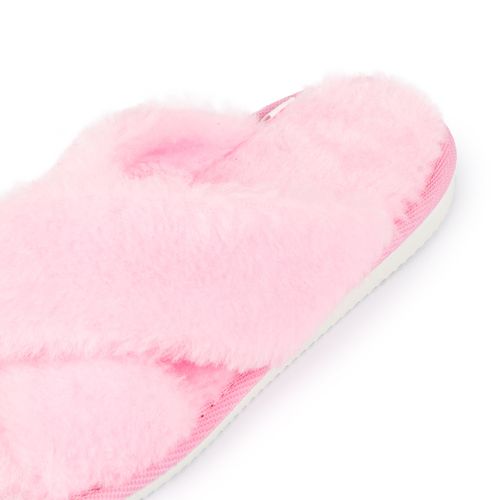 Kapcie damskie ciepłe puchate różowe pantofle domowe z futerkiem 39 na Arena.pl